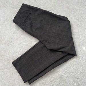 LOFT Brown Plaid Pants Size 6P